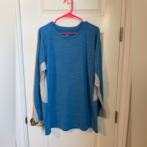 Hang Ten Blue and White Long Sleeve Top
